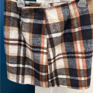 Plaid Women's Shorts - Brown, Blue, White